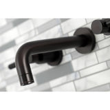 Kaiser KS8125DKL Two-Handle 3-Hole Wall Mount Bathroom Faucet, Oil Rubbed Bronze