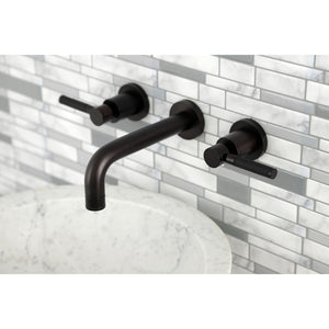 Kaiser KS8125DKL Two-Handle 3-Hole Wall Mount Bathroom Faucet, Oil Rubbed Bronze