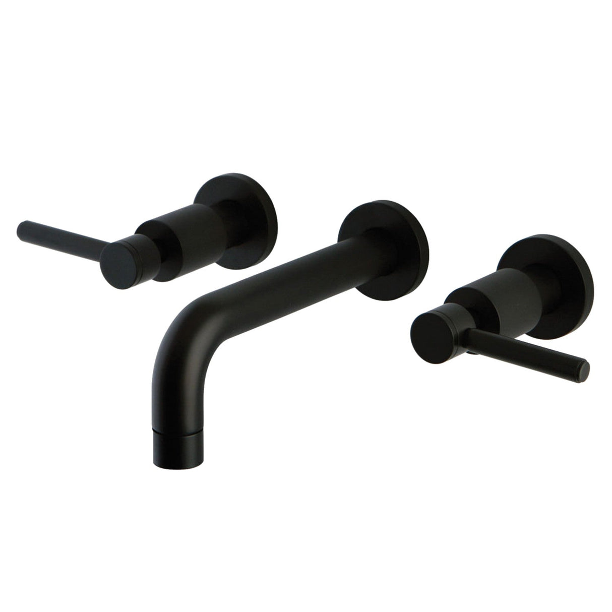 Concord KS8125DL Two-Handle 3-Hole Wall Mount Bathroom Faucet, Oil Rubbed Bronze