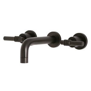 Milano KS8125ML Two-Handle 3-Hole Wall Mount Bathroom Faucet, Oil Rubbed Bronze