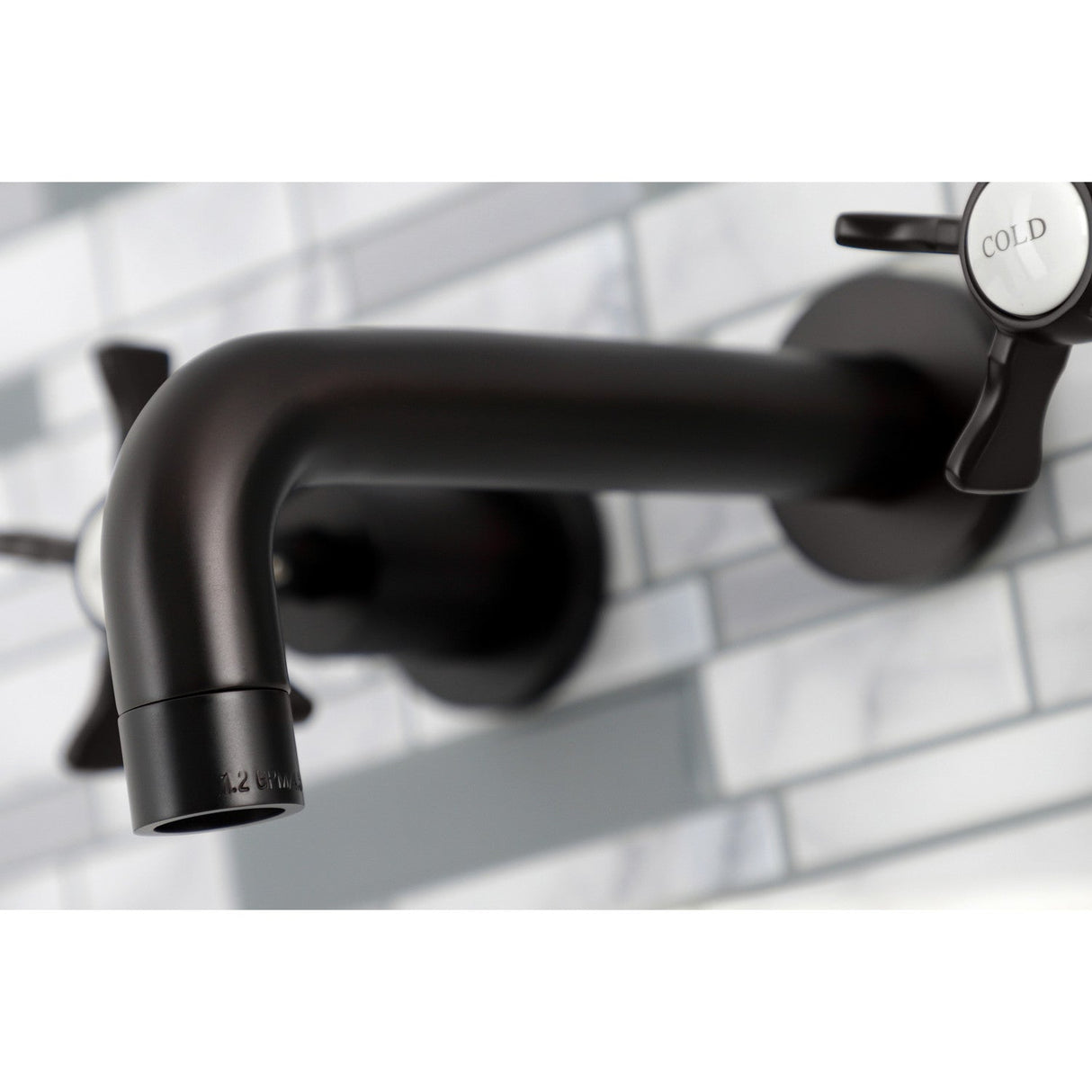 Hamilton KS8125NX Two-Handle 3-Hole Wall Mount Bathroom Faucet, Oil Rubbed Bronze