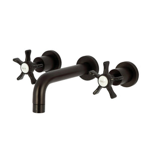 Hamilton KS8125NX Two-Handle 3-Hole Wall Mount Bathroom Faucet, Oil Rubbed Bronze