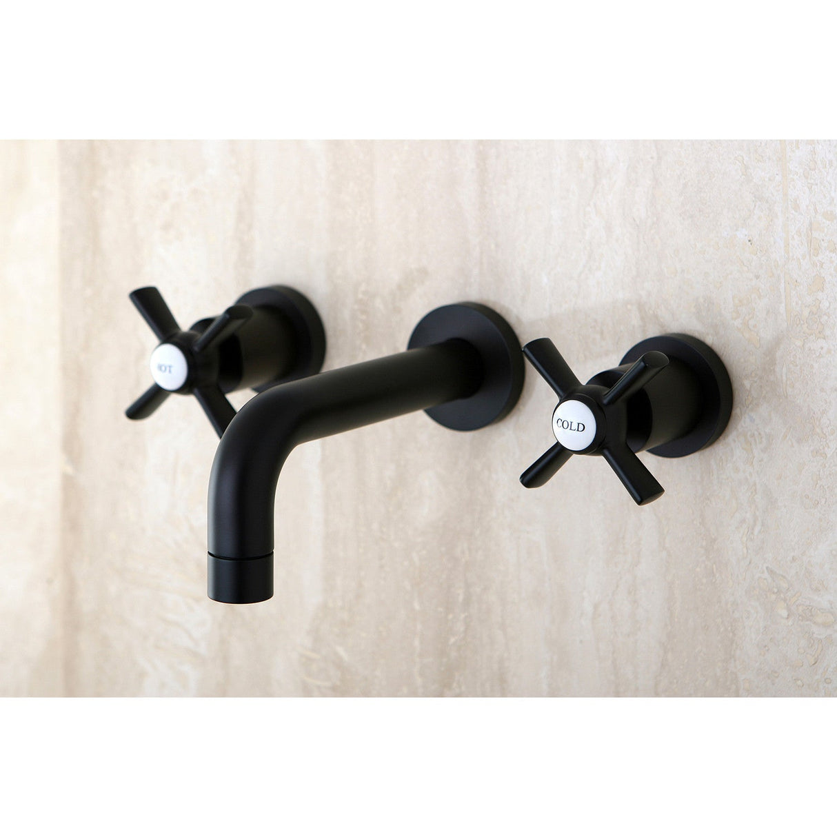 Millennium KS8125ZX Two-Handle 3-Hole Wall Mount Bathroom Faucet, Oil Rubbed Bronze