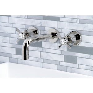 Essex KS8126BEX Two-Handle 3-Hole Wall Mount Bathroom Faucet, Polished Nickel