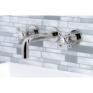 Metropolitan KS8126BX Two-Handle 3-Hole Wall Mount Bathroom Faucet, Polished Nickel