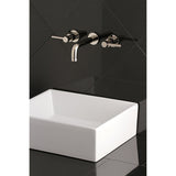 Concord KS8126DL Two-Handle 3-Hole Wall Mount Bathroom Faucet, Polished Nickel