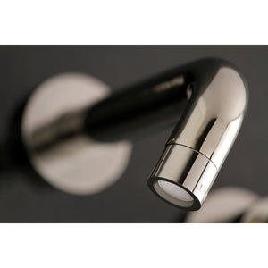 Concord KS8126DL Two-Handle 3-Hole Wall Mount Bathroom Faucet, Polished Nickel