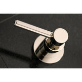 Concord KS8126DL Two-Handle 3-Hole Wall Mount Bathroom Faucet, Polished Nickel