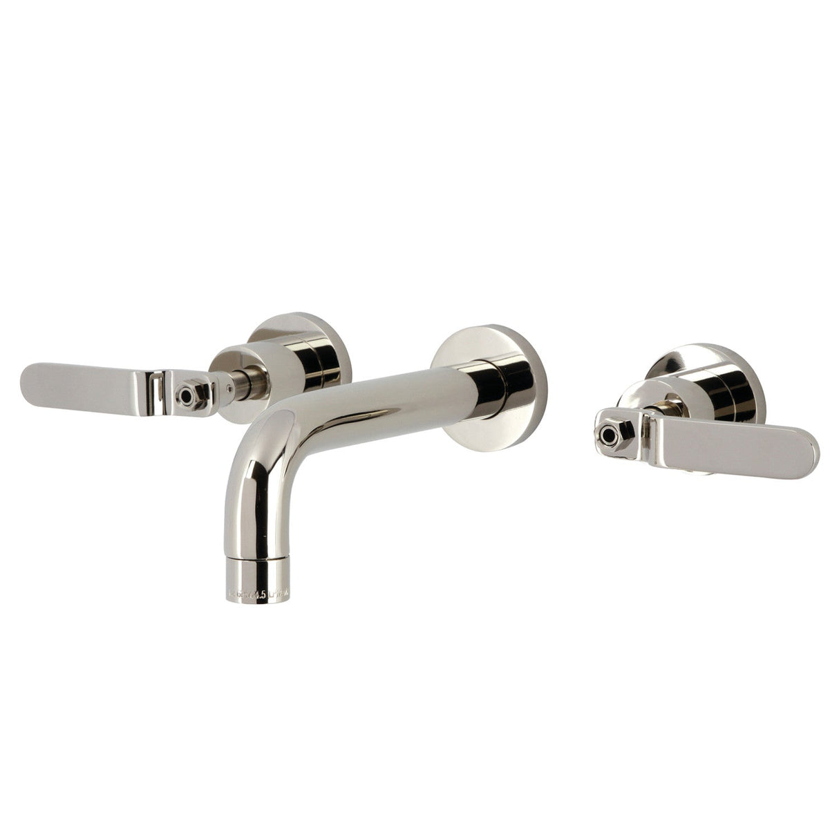 Whitaker KS8126KL Two-Handle 3-Hole Wall Mount Bathroom Faucet, Polished Nickel