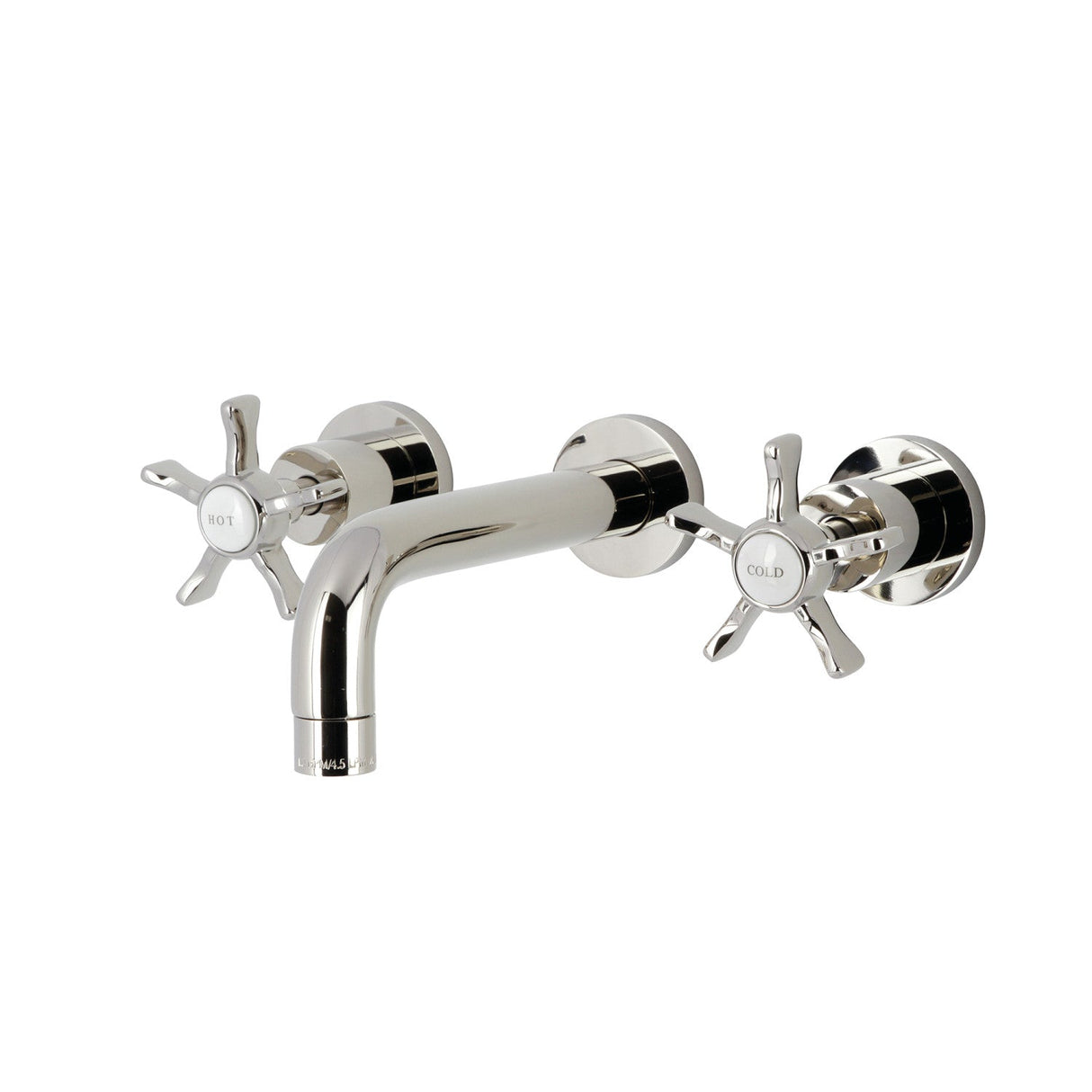 Hamilton KS8126NX Two-Handle 3-Hole Wall Mount Bathroom Faucet, Polished Nickel