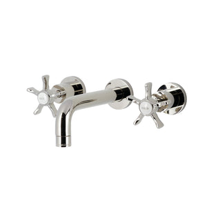 Hamilton KS8126NX Two-Handle 3-Hole Wall Mount Bathroom Faucet, Polished Nickel