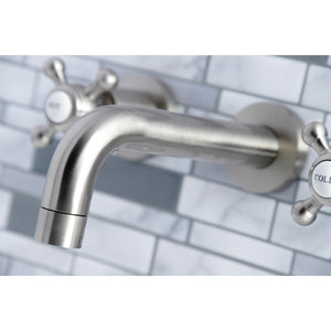 Metropolitan KS8128BX Two-Handle 3-Hole Wall Mount Bathroom Faucet, Brushed Nickel