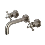 Metropolitan KS8128BX Two-Handle 3-Hole Wall Mount Bathroom Faucet, Brushed Nickel