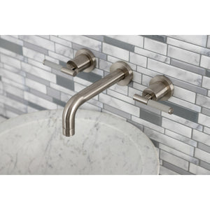 Kaiser KS8128CKL Two-Handle Wall Mount Bathroom Faucet, Brushed Nickel