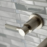 Kaiser KS8128DKL Two-Handle 3-Hole Wall Mount Bathroom Faucet, Brushed Nickel