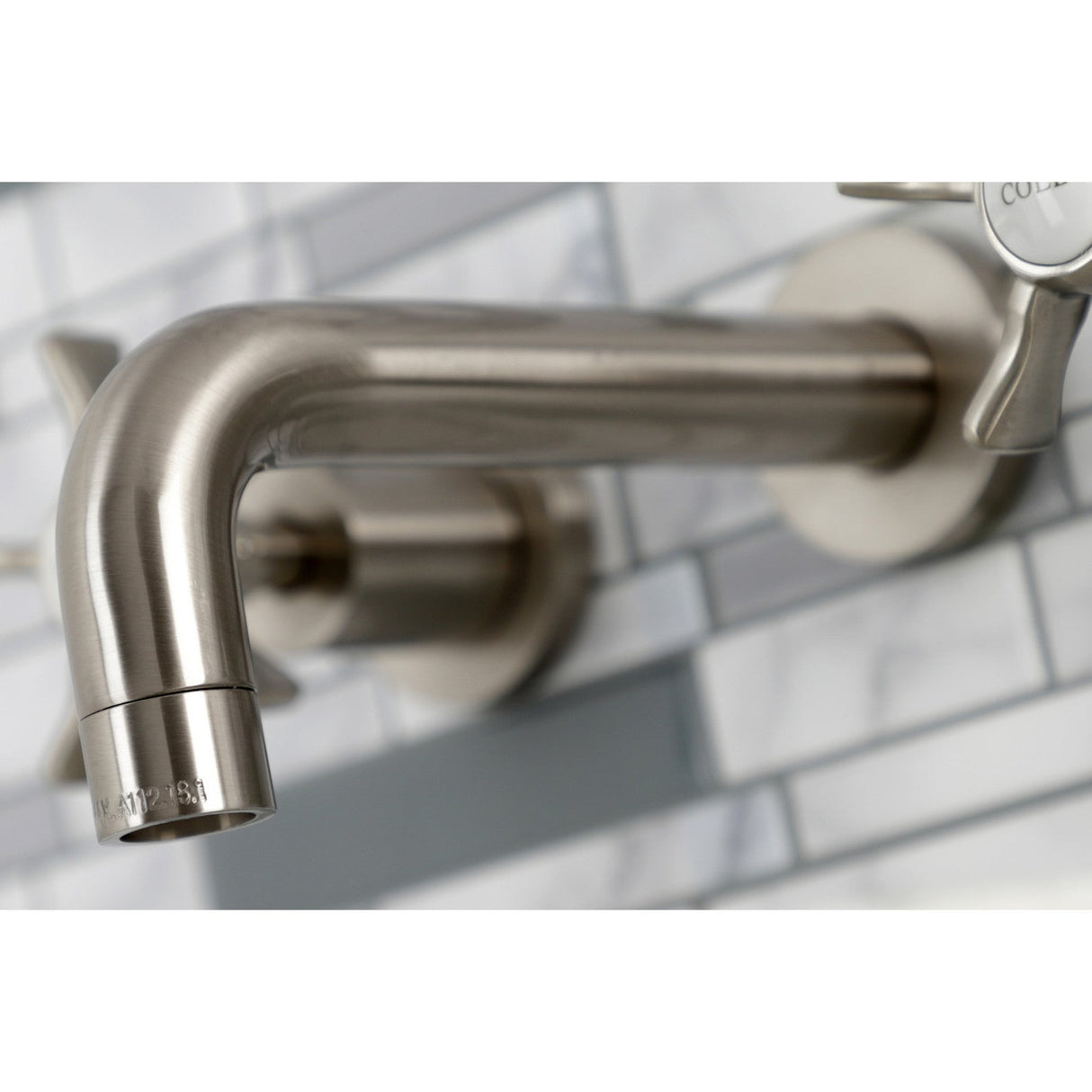 Hamilton KS8128NX Two-Handle 3-Hole Wall Mount Bathroom Faucet, Brushed Nickel