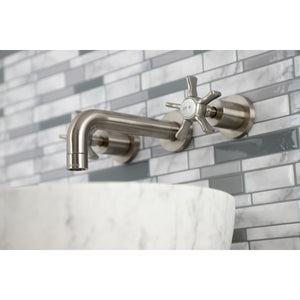 Hamilton KS8128NX Two-Handle 3-Hole Wall Mount Bathroom Faucet, Brushed Nickel
