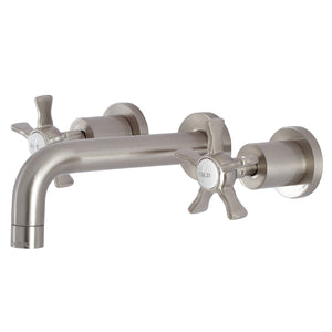 Hamilton KS8128NX Two-Handle 3-Hole Wall Mount Bathroom Faucet, Brushed Nickel