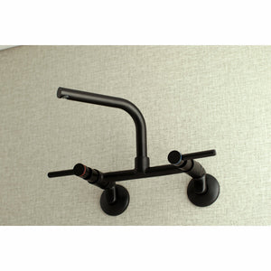 Concord KS812MB Two-Handle 2-Hole Wall Mount Kitchen Faucet, Matte Black