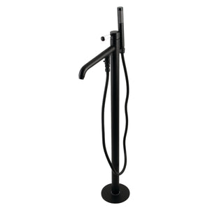 Paris KS8130DPL Single-Handle 1-Hole Freestanding Tub Faucet, Matte Black