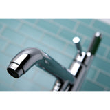 Concord KS8131DL Single-Handle 1-Hole Freestanding Tub Faucet with Hand Shower, Polished Chrome
