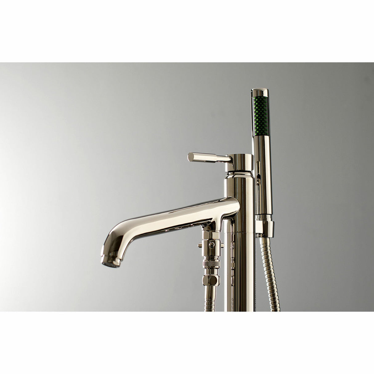 Concord KS8136DL Single-Handle 1-Hole Freestanding Tub Faucet with Hand Shower, Polished Nickel