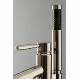 Concord KS8136DL Single-Handle 1-Hole Freestanding Tub Faucet with Hand Shower, Polished Nickel