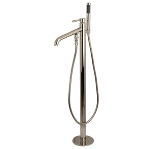 Concord KS8136DL Single-Handle 1-Hole Freestanding Tub Faucet with Hand Shower, Polished Nickel
