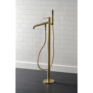 Paris KS8137DPL Single-Handle 1-Hole Freestanding Tub Faucet, Brushed Brass