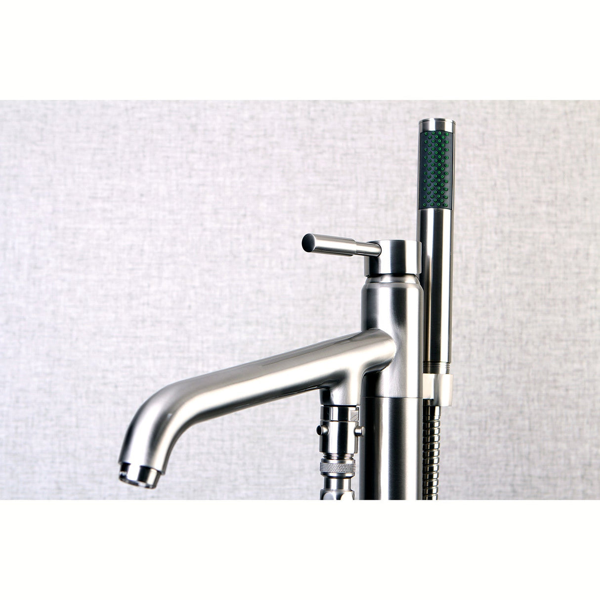 Concord KS8138DL Single-Handle 1-Hole Freestanding Tub Faucet with Hand Shower, Brushed Nickel