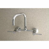 Concord KS813C Two-Handle 2-Hole Wall Mount Kitchen Faucet, Polished Chrome