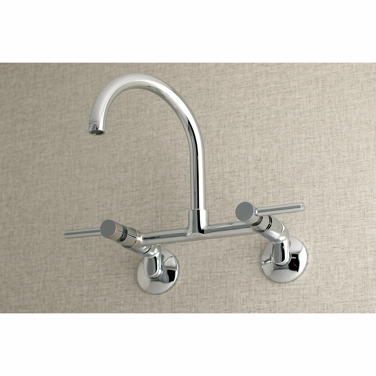 Concord KS814C Two-Handle 2-Hole Wall Mount Kitchen Faucet, Polished Chrome