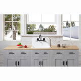 Concord KS814MB Two-Handle 2-Hole Wall Mount Kitchen Faucet, Matte Black