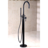 Concord KS8155DL Single-Handle 1-Hole Freestanding Tub Faucet with Hand Shower, Oil Rubbed Bronze