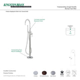 Concord KS8158DL Single-Handle 1-Hole Freestanding Tub Faucet with Hand Shower, Brushed Nickel