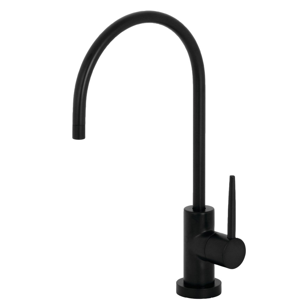 New York KS8190NYL Single-Handle 1-Hole Deck Mount Water Filtration Faucet, Matte Black