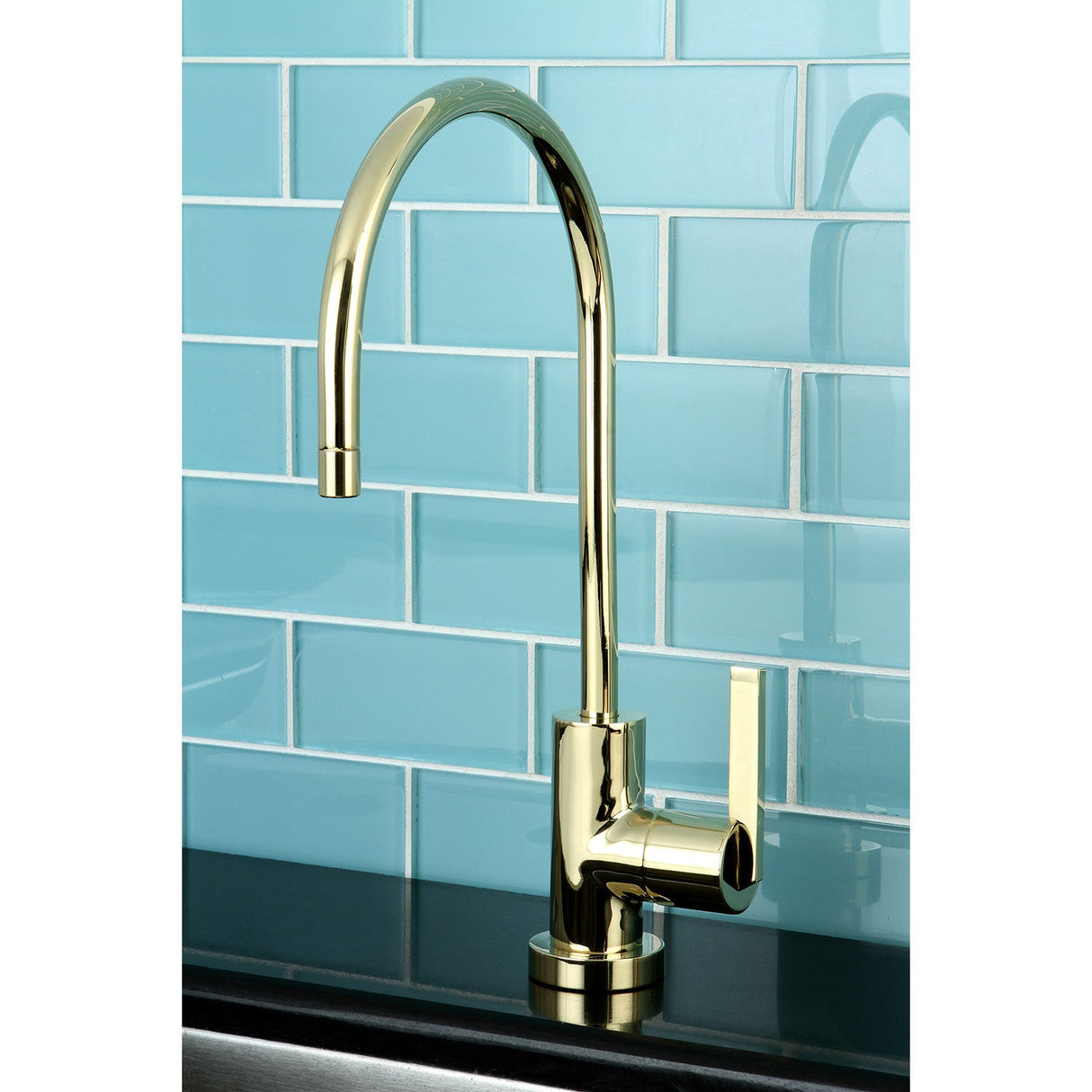Continental KS8192CTL Single-Handle 1-Hole Deck Mount Water Filtration Faucet, Polished Brass