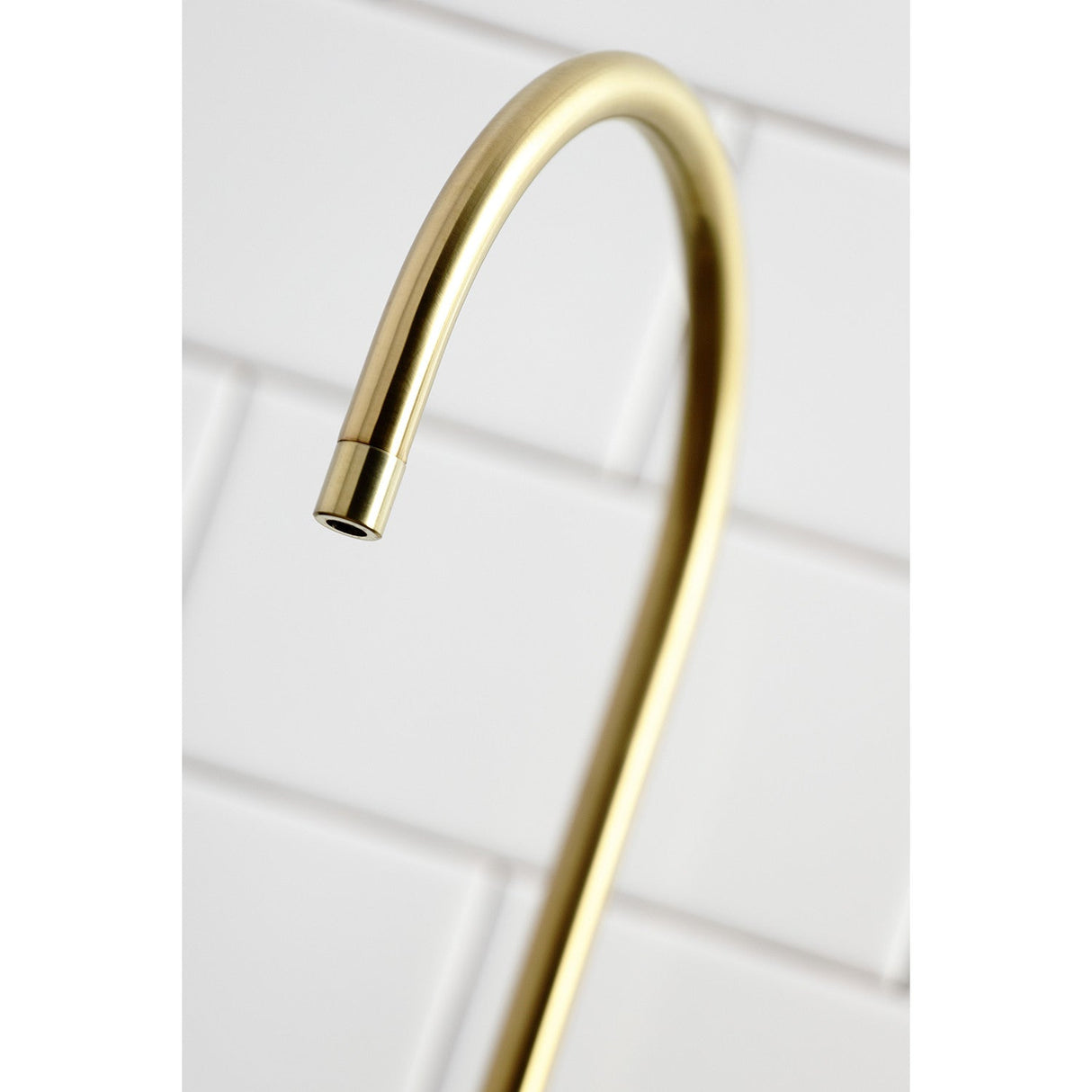 Nustudio KS8197NKL Single-Handle 1-Hole Deck Mount Water Filtration Faucet, Brushed Brass