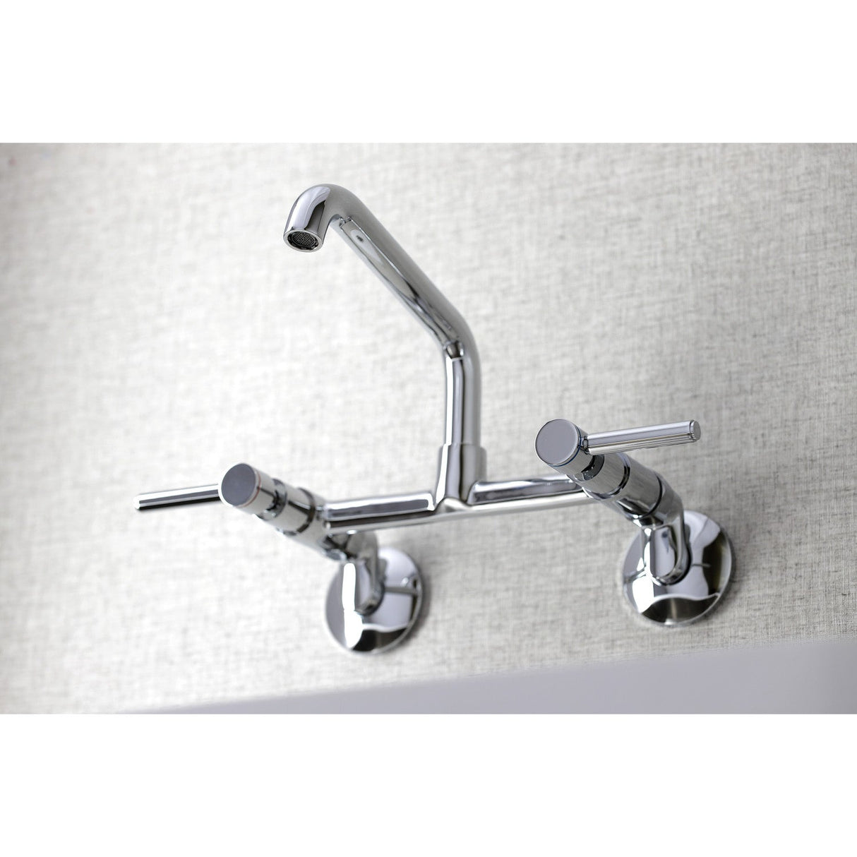 Concord KS823C Two-Handle 2-Hole Wall Mount Kitchen Faucet, Polished Chrome