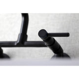 Concord KS823MB Two-Handle 2-Hole Wall Mount Kitchen Faucet, Matte Black