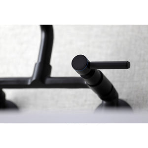 Concord KS823MB Two-Handle 2-Hole Wall Mount Kitchen Faucet, Matte Black