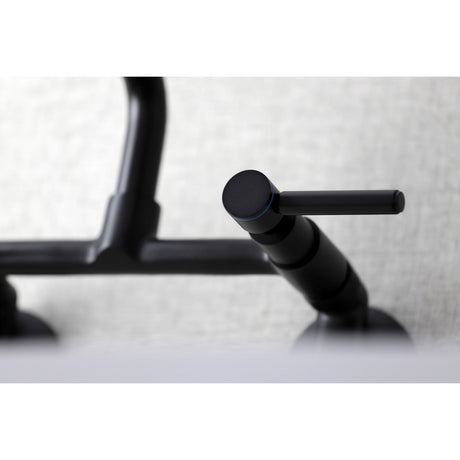 Concord KS823MB Two-Handle 2-Hole Wall Mount Kitchen Faucet, Matte Black