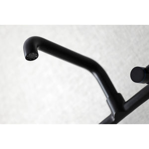 Concord KS823MB Two-Handle 2-Hole Wall Mount Kitchen Faucet, Matte Black