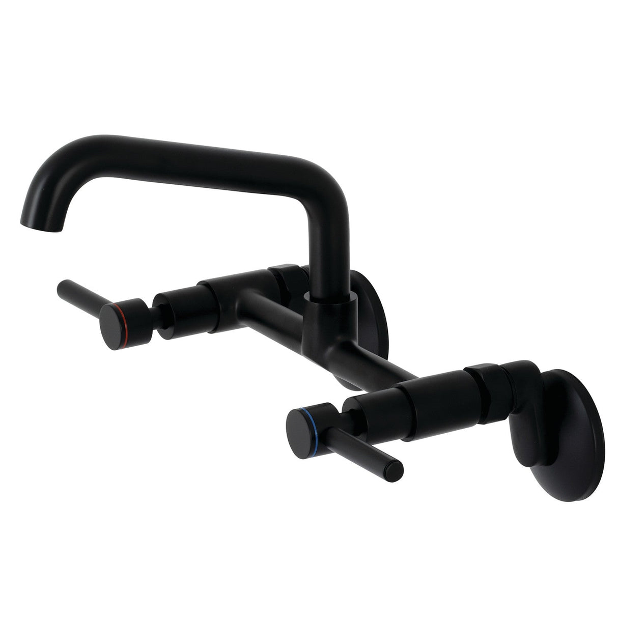 Concord KS823MB Two-Handle 2-Hole Wall Mount Kitchen Faucet, Matte Black