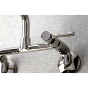 Concord KS823PN Two-Handle 2-Hole Wall Mount Kitchen Faucet, Polished Nickel