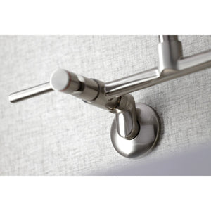 Concord KS823SN Two-Handle 2-Hole Wall Mount Kitchen Faucet, Brushed Nickel