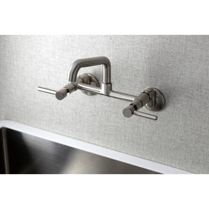Concord KS823SN Two-Handle 2-Hole Wall Mount Kitchen Faucet, Brushed Nickel