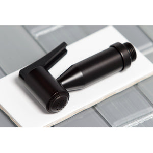 Kaiser KS8275DKLBS Two-Handle 4-Hole Deck Mount Bridge Kitchen Faucet with Brass Sprayer, Oil Rubbed Bronze