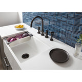 Concord KS8275DLBS Two-Handle 4-Hole Deck Mount Bridge Kitchen Faucet with Brass Sprayer, Oil Rubbed Bronze