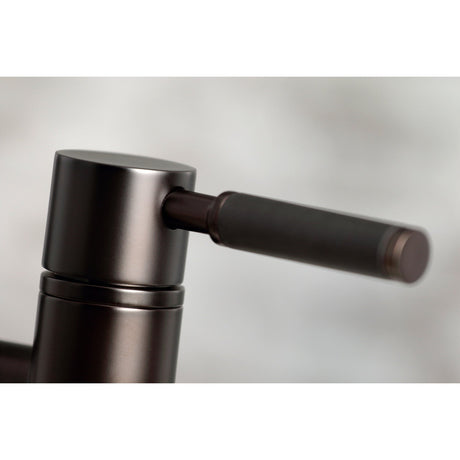 Kaiser KS8285DKLBS Two-Handle 4-Hole Deck Mount Bridge Kitchen Faucet with Brass Sprayer, Oil Rubbed Bronze